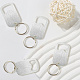 8Pcs Stainless Steel Keychains&nbsp;AJEW-CN0004-56-7