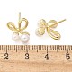 Brass Stud Earrings&nbsp;EJEW-F359-05G-3