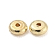 Ccbプラスチックスペーサービーズ  フラットラウンド  ゴールドカラー  5x2mm  穴：1.2mm&nbsp;CCB-L014-02C-G-1