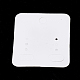 厚紙のピアスディスプレイカード  長方形  リネン  50x44mm&nbsp;CDIS-R024-07-2