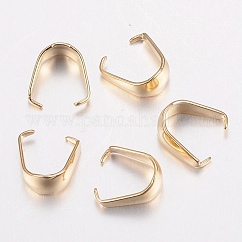 304ステンレススチールスナップオンベイル  ゴールドカラー  8x7.5x4mm