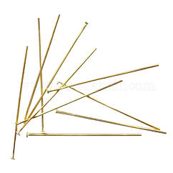 鉄平頭ピン  ゴールドカラー  50x0.75~0.8mm  約4200個/1000g