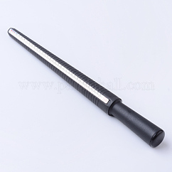 4 Types Measuring Size Plastic Ring Size Sticks, Ring Mandrel, American Japanese European HK, China Size, Black, 265x12~24mm
