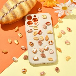 パンテーマのミニ不透明樹脂カボション60個、12スタイル  模造食品  女性のためのネイルアートの装飾  ミックスカラー  8.5~12x13~17x5~8mm  5個/スタイル&nbsp;MRMJ-CJ0001-DD