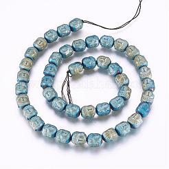 Electroplate Non-magnetic Synthetic Hematite Bead Strands&nbsp;G-P277-10