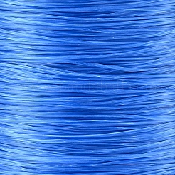 平らな日本の水晶弾性ストレッチスレッド  ブレスレット用ジェムストーンジュエリービーズクラフト作り  ドジャーブルー  0.5mm  約328ヤード（300m）/ロール&nbsp;EW-Z001-A07