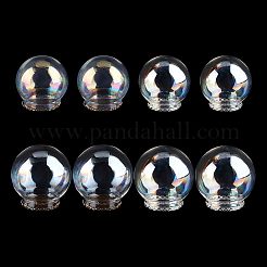 8Pcs 4 Style Round Iridescent Glass Dome Cover&nbsp;FIND-NB0004-55