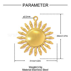 304 Stainless Steel Pendants&nbsp;STAS-OY015-94G