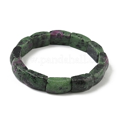 Natural Ruby in Zoisite Bead Stretch Bracelets for Women Men&nbsp;BJEW-C097-02A-15