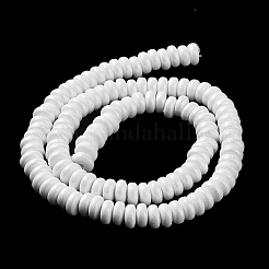Spray Painted Handmade Polymer Clay Beads Strands&nbsp;CLAY-F004-B08
