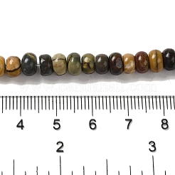 天然ピカソジャスパービーズ連売り  ロンデル  6~6.5x3.5~4mm  穴：1mm  約106個/連  15.87''（40.3センチメートル）&nbsp;G-Q161-B01-01