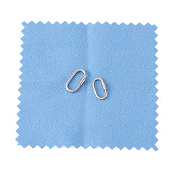 2Pcs 925 Sterling Silver Locking Carabiner Clasps&nbsp;STER-TA0001-56D