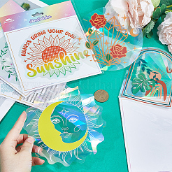 PET Rainbow Window Clings Stickers&nbsp;DIY-WH0409-70K