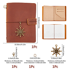 Rectangle Cowhide Journal Notebooks&nbsp;AJEW-WH0609-927B