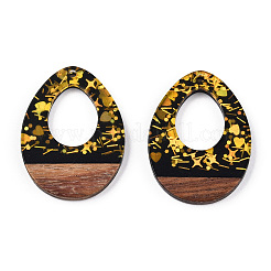 Opaque Resin & Walnut Wood Pendants&nbsp;RESI-TAC0021-67