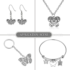 100Pcs 10 Styles Tibetan Style Alloy Pendants&nbsp;TIBEP-CJ0002-87