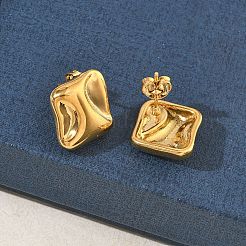 304 Stainless Steel Stud Earrings for Women&nbsp;EJEW-K333-28G