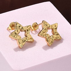 304 Stainless Steel Stud Earrings&nbsp;EJEW-L296-043G