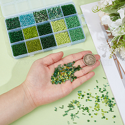 15 Styles Glass Seed & Bugle Beads&nbsp;SEED-PA0001-14C