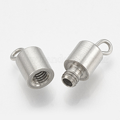 変色しにくい201ステンレススチールのネジ留め  コラム  ステンレス鋼色  17.5~18x5mm  穴：1.5x2mm&nbsp;STAS-S103-07