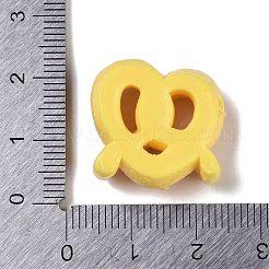不透明樹脂模造食品デコデンカボション  パン  ハート  19.5x21x9.5mm&nbsp;RESI-S395-02E