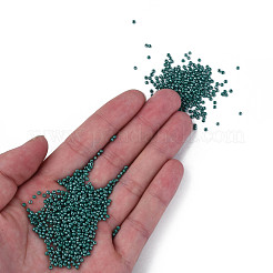 11/0 チェコ不透明ガラスシードビーズ  光沢のある  ラウンド  ティール  2.2x1.5mm  穴：0.7mm  約500 G /袋&nbsp;SEED-N004-003B-31