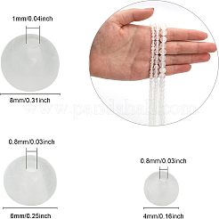 3 Strands 3 Styles Natural Selenite Beads Strands&nbsp;G-CA0001-59