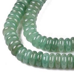 天然石グリーンアベンチュリンビーズ連売り  ロンデル  10x4mm  穴：1mm  約50個/連  7.68~8.2''（19.5~20.5センチメートル）&nbsp;G-T138-65