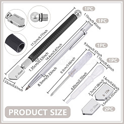 Alloy Glass Cutter Tool Sets&nbsp;TOOL-WH0125-114