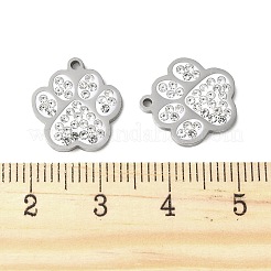 201 Stainless Steel Rhinestone Pendants&nbsp;STAS-V005-05P-04