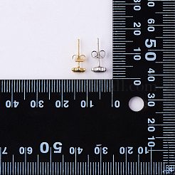 2ペア2色真鍮スタッドピアス  猫の足跡  ミックスカラー  10mm  1対/カラー&nbsp;EJEW-SZ0001-36