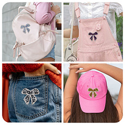 9Pcs 9 Colors Polyester Cloth Patches&nbsp;PATC-TA0001-30