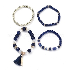 Multi-layered Stretch Bracelets Sets&nbsp;BJEW-H533-02A