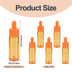 5Pcs Glass Dropper Bottles&nbsp;MRMJ-TADJ0002-01E