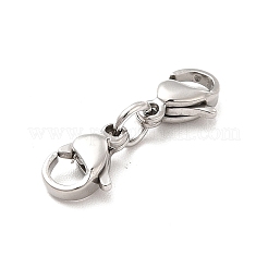 変色しない304ステンレススチール製ダブルロブスタークロウ留め金  ステンレス鋼色  20mm&nbsp;STAS-E178-01A-P
