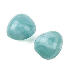 不透明なアクリルビーズ  三角形  T-掘削  ツートン  ダークシアン  23.5~24x21.5x15.5mm  穴：3mm  約105個/500g&nbsp;OACR-Z036-01B-05