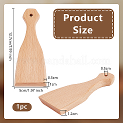 ブナ材のワックスプレスツール  バリーウッド  127x50x12mm  穴：5mm&nbsp;DIY-WH0671-028