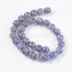 Handmade Gold Sand Lampwork Beads&nbsp;LAMP-K029-08