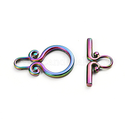 Ion Plating(IP) 304 Stainless Steel Toggle Clasps&nbsp;STAS-D142-03A-M