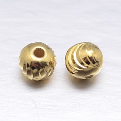 Fancy Cut Round 925 Sterling Silver Spacers Beads&nbsp;STER-M103-07-6mm-G