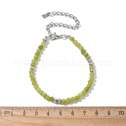 Natural Peridot Bead Bracelet&nbsp;ZW6419-4