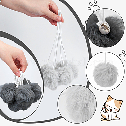 20Pcs 2 Styles Polyester Pompom Ball Pendant Decorations&nbsp;AJEW-NB0009-19