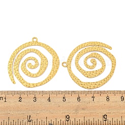 イオンプレーティング（IP）304ステンレスペンダント  渦のチャーム  18KGP本金メッキ  38.5x35.5x1mm  穴：2mm&nbsp;STAS-A099-02G