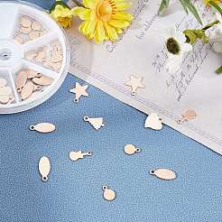 304 Stainless Steel Charms&nbsp;STAS-AR0001-07RG