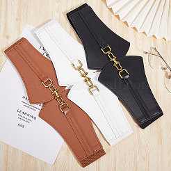 3Pcs 3 Colors Imitation Leather Elastic Corset Belts&nbsp;AJEW-GL0002-23
