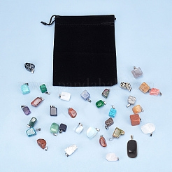 Natural & Synthetic Mixed Gemstone Pendants&nbsp;G-SC0001-36