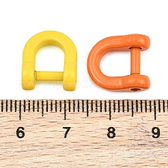 Spray Paint Alloy Detachable Horseshoe D-Ring&nbsp;AL-CBA9266-03