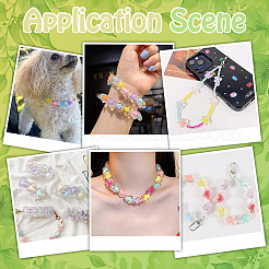 1410Pcs 24 Colors Frosted Transparent Acrylic Beads&nbsp;OACR-PH0004-74B