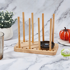 Wood Adjustable Cup Lid Holder&nbsp;ODIS-WH0043-88