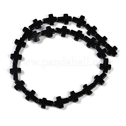 Natural Black Stone Beads Strands&nbsp;G-I369-A24-02